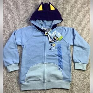 NWT Bluey Full Zip Hoodie Size 6 And 8